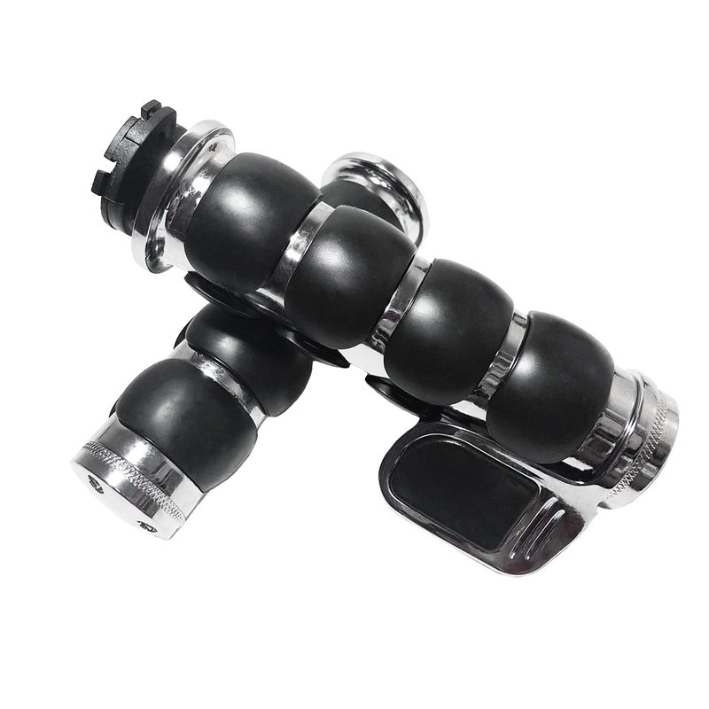 MOTLTECH Motorcycle Hand Grips 1" (25mm) Non-slip Hand Grip with Throttle Assist for Harley Yamaha Kawasiki Suzuki Cruisers Motorbikes Choppers - Image 1